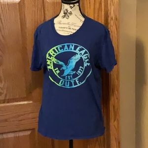 Blue American Eagle Men’s T shirt. Size Medium. Athletic Fit.